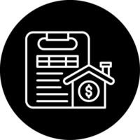 Property Collateral Asset Line Circle Inverted vector
