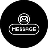 Message User Button Line Circle Inverted vector