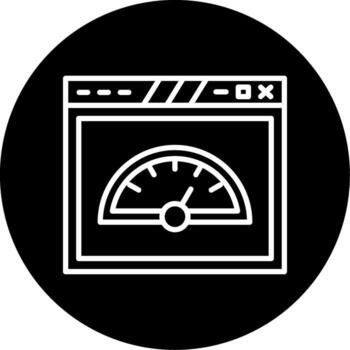 Optimized Page Speed Performance Line Circle Inverted vector