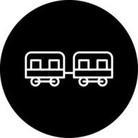 Modern Subway Carriage Interior Line Circle Inverted vector
