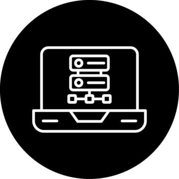 NoSQL Flexible DB Structure Line Circle Inverted vector