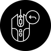 Go Back Button Line Circle Inverted vector