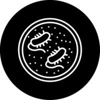 Actinomyces Filamentous Bacteria Line Circle Inverted vector