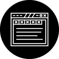 Organized Website Tabs Layout Line Circle Inverted vector