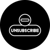 Unsubscribe Alert Button Line Circle Inverted vector