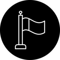 Numbered Milepost Marker Line Circle Inverted vector