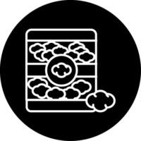 Quick Dry Face Towel Line Circle Inverted vector