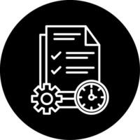 Agile Project Management Tool Line Circle Inverted vector