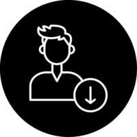 Download Media File Line Circle Inverted vector