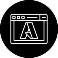 Microsoft Azure Services Line Circle Inverted vector