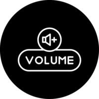 Increase Volume Button Line Circle Inverted vector