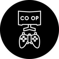 Cooperative Co op Mode Line Circle Inverted vector