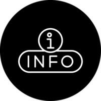 Info Panel Button Line Circle Inverted vector
