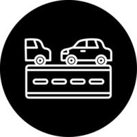 Maintain Safe Following Distance Line Circle Inverted vector