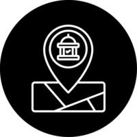 Consulate Geo Marker Line Circle Inverted vector
