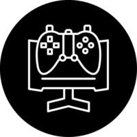 Pre Release Game Testing Line Circle Inverted vector