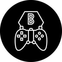 Official Game Patch Update Line Circle Inverted vector