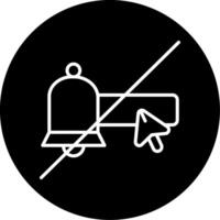 Unsubscribe from Emails Line Circle Inverted vector
