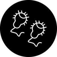 Vibrio vulnificus Marine Pathogen Line Circle Inverted vector