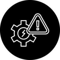 Configuration Error Message Line Circle Inverted vector