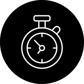 Countdown Arrival Timer Line Circle Inverted vector