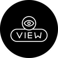 View Details Button Line Circle Inverted vector