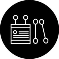 Cotton Swab Applicators Line Circle Inverted vector