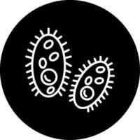 Enterococcus faecium Antibiotic Resistant Bacteria Line Circle Inverted vector