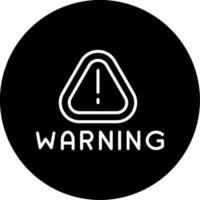 Warning Sign Notification Line Circle Inverted vector