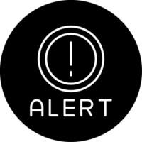 Urgent Alert Message Line Circle Inverted vector