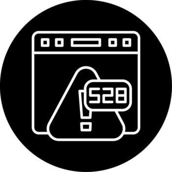 Error 528 Origin DNS Timeout Line Circle Inverted vector