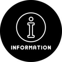 Important Information Notice Line Circle Inverted vector