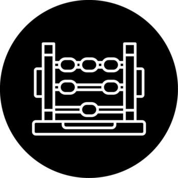 verde binario código corriente línea circulo invertido vector