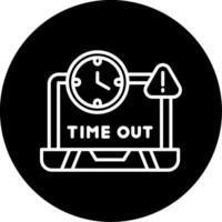 Request Timeout Error Line Circle Inverted vector
