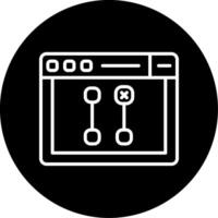 Git Pull from Remote Icon Line Circle Inverted vector