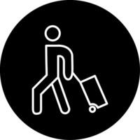 Daily Subway Passengers Line Circle Inverted vector