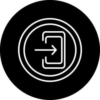 salida número autopista firmar línea circulo invertido vector