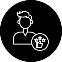 Write Product Review Line Circle Inverted vector