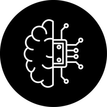 programación código interfaz línea circulo invertido vector