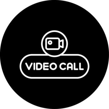 Start Call Button Line Circle Inverted vector