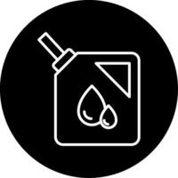 Manual Oil Dispensing Can Line Circle Inverted vector