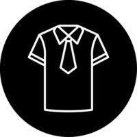 Standard School Uniform Line Circle Inverted vector