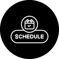 Schedule Event Button Line Circle Inverted vector