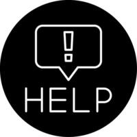Help Support Message Line Circle Inverted vector
