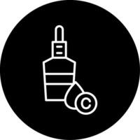 Hydration Boost Hyaluronic Serum Line Circle Inverted vector