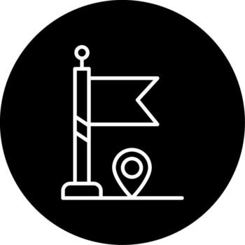 Game Over Screen Display Line Circle Inverted vector