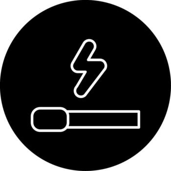 acumulado experiencia puntos línea circulo invertido vector