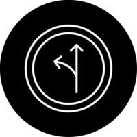 Numbered Route Marker Sign Line Circle Inverted vector