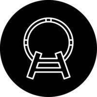 Overhead Subway Lighting Fixtures Line Circle Inverted vector
