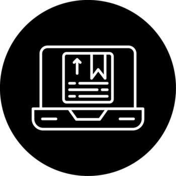 paquete o empaquetar rápido construir herramienta línea circulo invertido vector